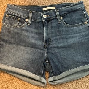 Levi Denim Mid Length Shorts